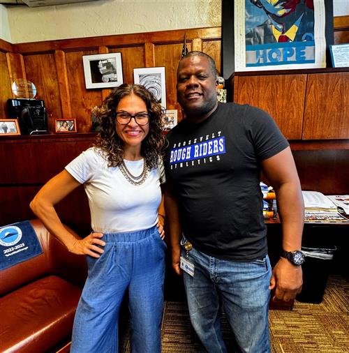 RMS Admin Team:  Principal Mr. Hush and Assistant Principal, Mrs. Betances
